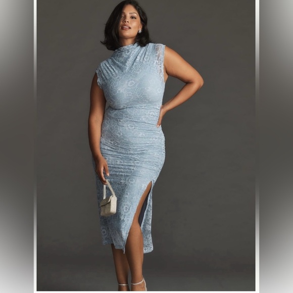 Anthropologie The Maya Ruched Cowl-Neck Dress: Lace Edition
Size XL NWT - Picture 4 of 9